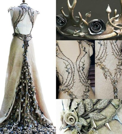 purple wedding, dress and tyrell