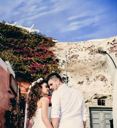 love, wedding dress and albanian couple