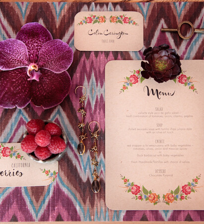stationery, boho and reception