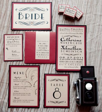 champagne, red and classic