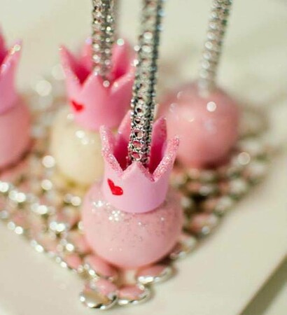 birthday, crown and cake pops