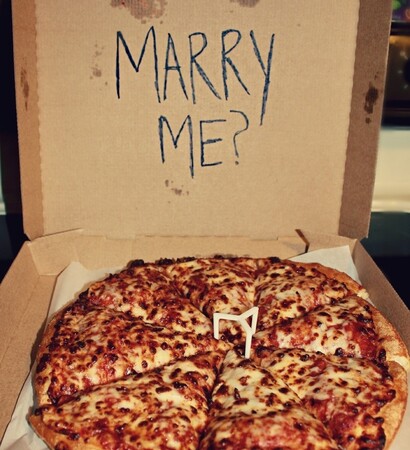 greek quotes, pizza and proposal