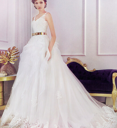 wedding dress and rico-a-mona