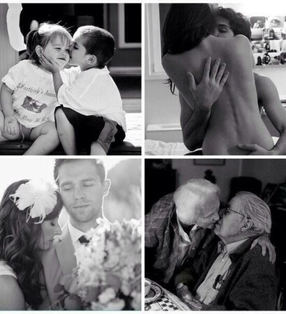 love, black and white and life