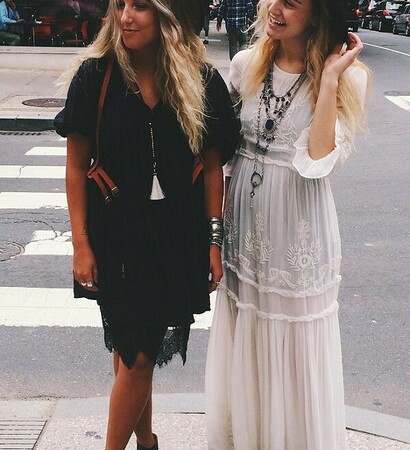 girls, boho and dress