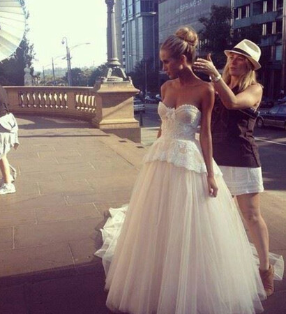 wedding dress, beautiful and shooting