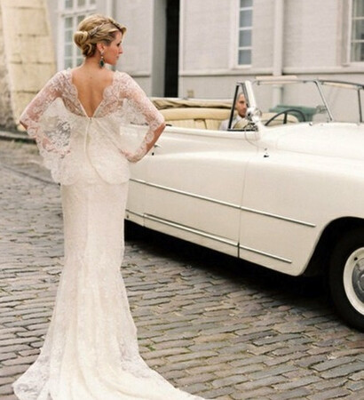 lace, wedding dress and vintage