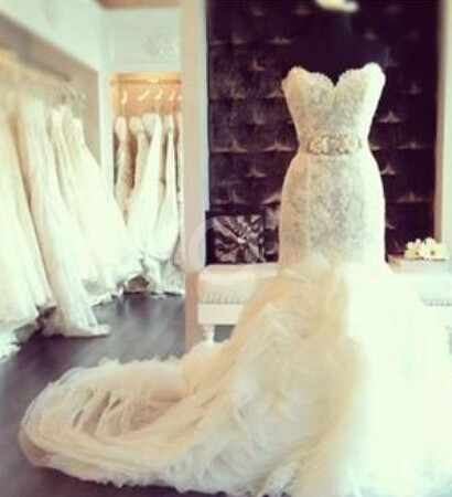 wedding dress, white and beautiful