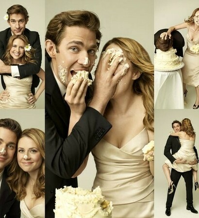 bride, party and groom