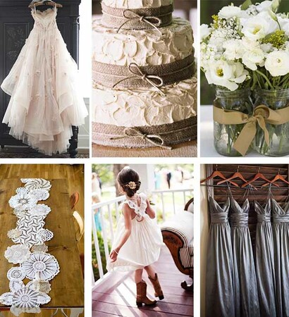 chic rustic wedding and en
