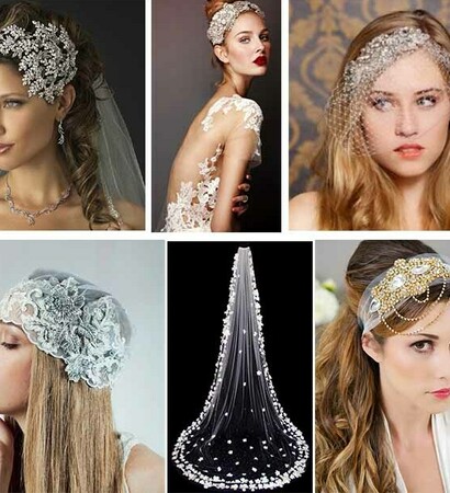 crystal wedding veils and en
