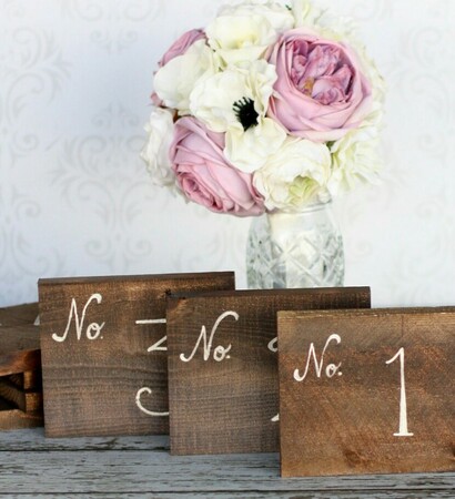 wedding signs, table pieces and the big day