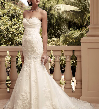 elegant, strapless and lace