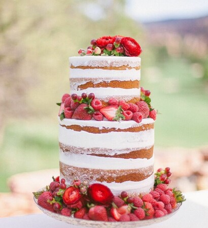 fresas, cake and rosas