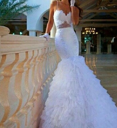 davids bridal, dress and white