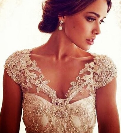 wedding dress, dress and white