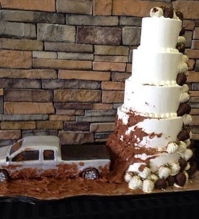 funny, surprise and cake