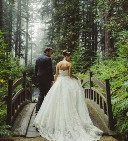couple, nature and white