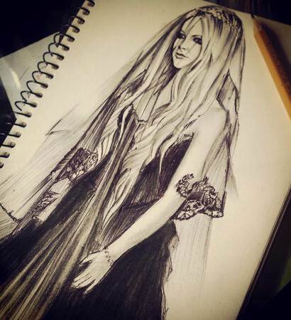draw, Avril Lavigne and drawing