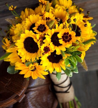wedding bouquet, autumn and spring