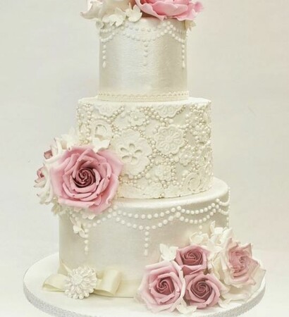 pretty, cakes and vintage wedding cake
