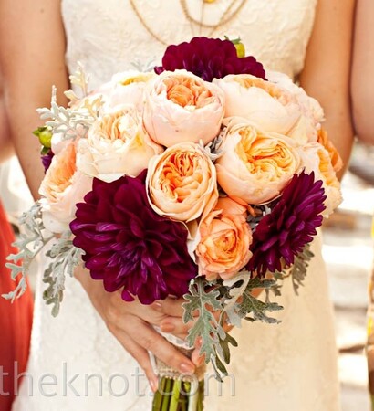 bouquet, fall and purple