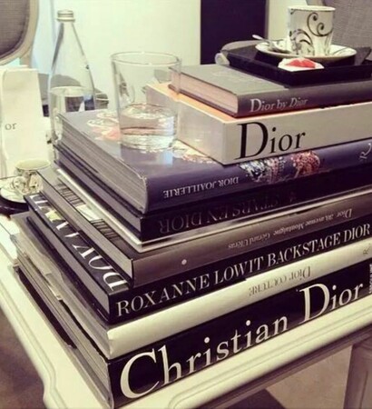 books, designer and dress