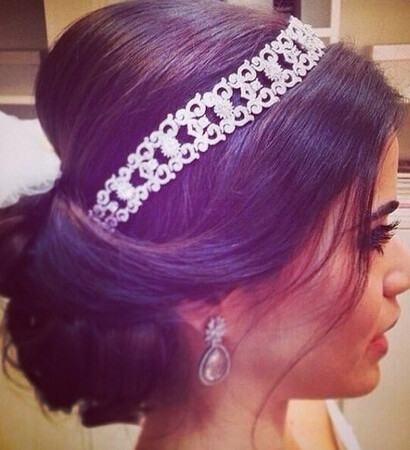 jewell, chignon and hair
