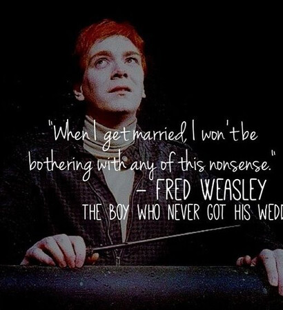 good bye fred, weasley twins and crying