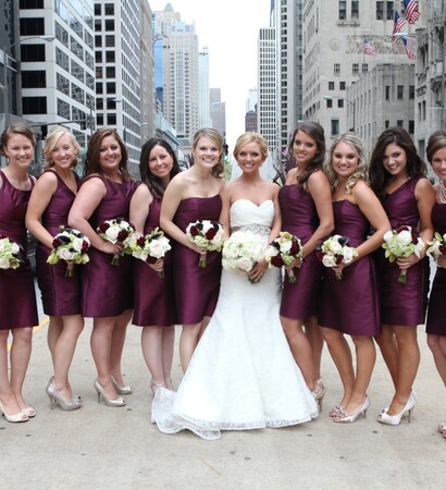 bride, maids and bridemaids