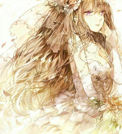 flowers, dress and anime