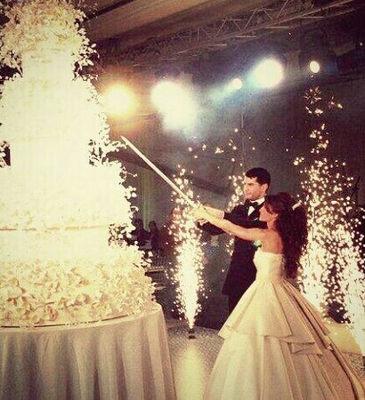 couple, firework and marriage
