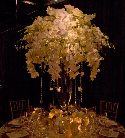 wedding design, white and centerpiece