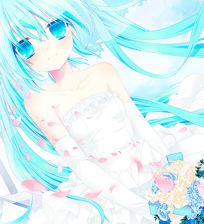 white, dress and miku hatsune