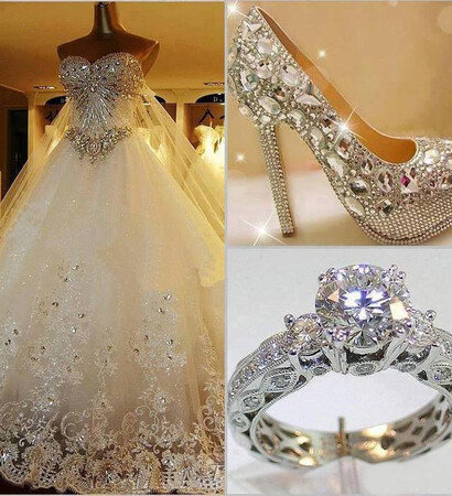 heals, sparkle and jewels