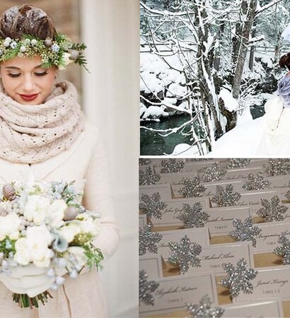 winter wedding, wedding ideas and winter wedding themes