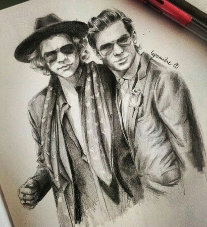 fan art, lou lou and pimp harry