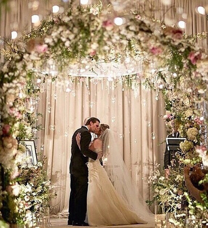 husband and wife, beautiful gown and bride