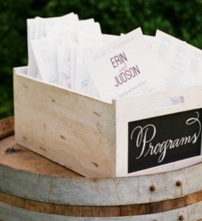 wedding program