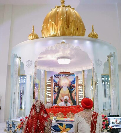 punjabi bride, sikh wedding and sikh groom