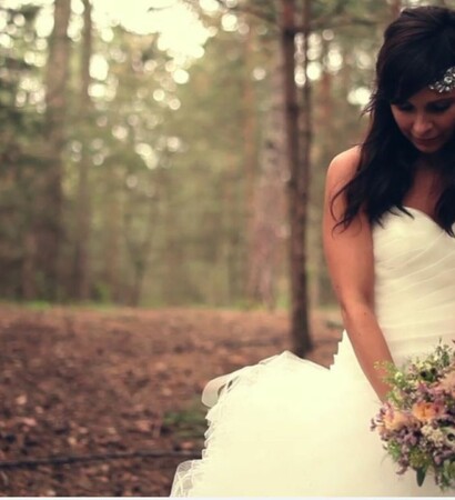 love, bouquet and headpiece