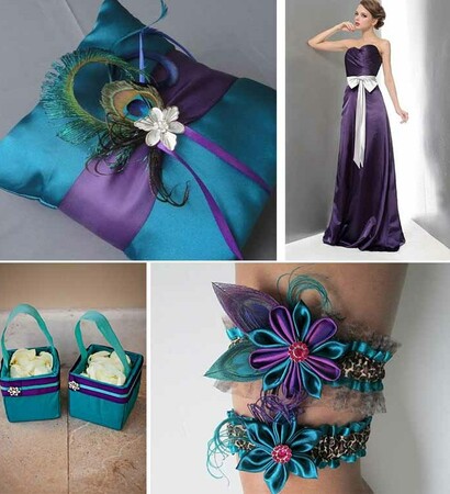 wedding ideas, purple and teal wedding and wedding theme