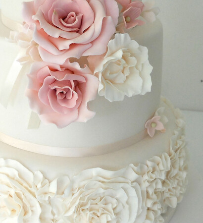 wedding cake, sadie may cakes and rose wedding cake