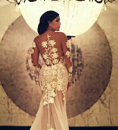 princess wedding, white dress and glam