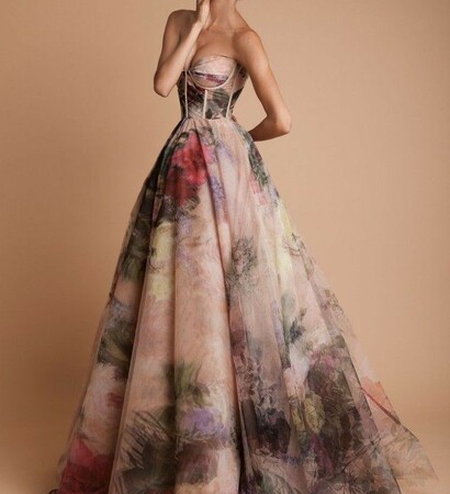 gown, lady and nakad