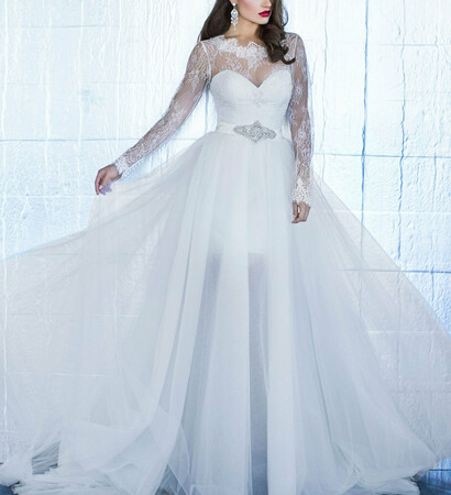 wedding dress and en