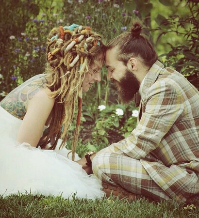 dreadlocks, hipster and beard
