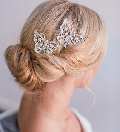 hairstyle, white and bridal