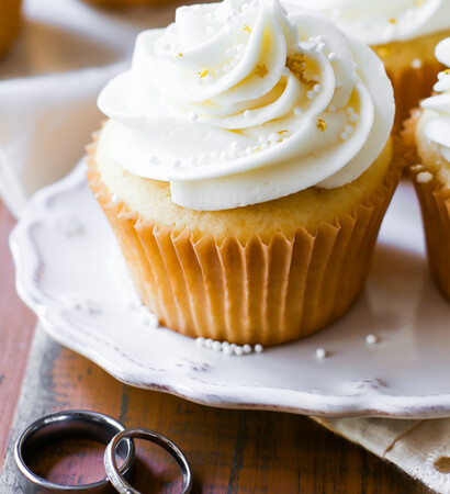 vanilla, almond and cupcakes