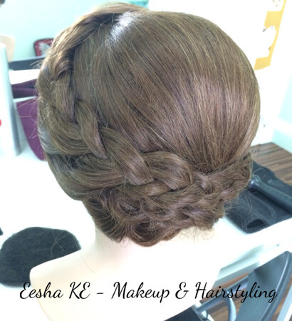 braid, hairstyling and wedding hairdo